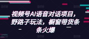 视频号AI语音对话项目,野路子玩法,橱窗带货条条火爆-Xiaobei云