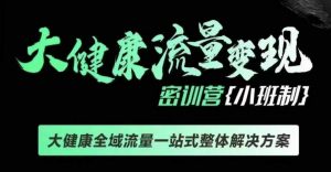 千万级大健康变现课线下课,大健康全域流量一站式整体解决方案-Xiaobei云