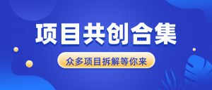 项目共创合集，从0-1全过程拆解，让你迅速找到适合自已的项目-Xiaobei云