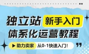 独立站新手入门体系化运营教程,助力独立站卖家从0-1快速入门!-Xiaobei云