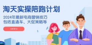 淘天实操陪跑计划,2024年最新电商营销技巧,包括直通车、大促策略等-Xiaobei云