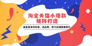 淘宝天猫小爆款矩阵打造:涵盖蓝海词布局、选品等,助力店铺销量飙升-Xiaobei云