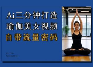 Ai3分钟打造瑜伽美女视频,自带流量密码-Xiaobei云