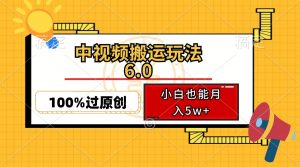 中视频搬运玩法6.0,利用软件双重去重,100%过原创,小白也能月入5w+-Xiaobei云