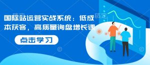 国际站运营实战系统：低成本获客，高质量询盘增长课-Xiaobei云