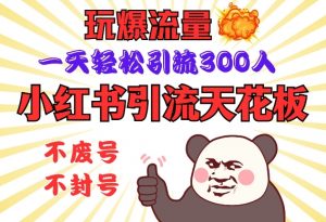 小红书引流天花板,玩爆流量,一天轻松引流300人,安全操作-Xiaobei云