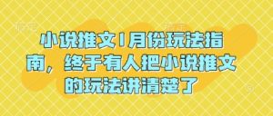 小说推文1月份玩法指南，终于有人把小说推文的玩法讲清楚了!-Xiaobei云