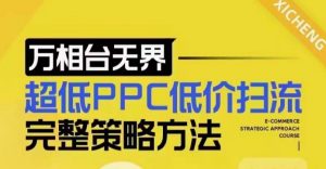 超低PPC低价扫流完整策略方法,最新低价扫流底层逻辑,万相台无界低价扫流实战流程方法-Xiaobei云