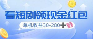 看短剧领收益，单机收益30-280+，可矩阵可多开，实现看剧收益双不误-Xiaobei云