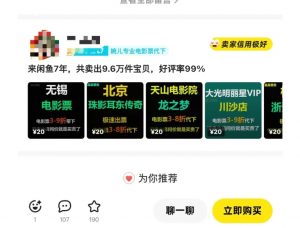 闲鱼电影票自动化,年底开启月入 2W + 的财富通道,可自动化(内附独家秘籍)-Xiaobei云
