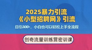2025最新暴力引流方法,招聘平台一天引流300+,日变现多张,专业人士力荐-Xiaobei云