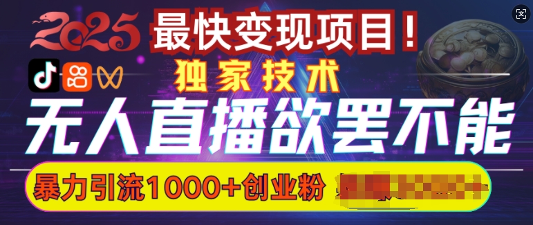 欲罢不能的无人直播引流，超暴力日引流1000+高质量精准创业粉-Xiaobei云