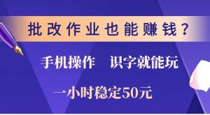 批改作业也能赚钱？0门槛手机项目，识字就能玩！一小时稳定50元！-Xiaobei云