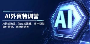 AI外贸特训营：AI快速选品、独立站搭建、客户获取、邮件营销、品牌营销等-Xiaobei云