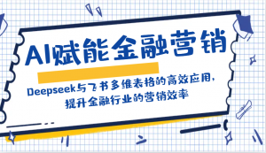 AI赋能金融营销：Deepseek与飞书多维表格的高效应用，提升金融行业的营销效率-Xiaobei云