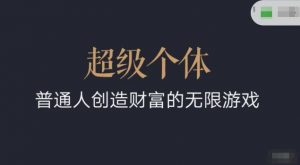 超级个体2024-2025翻盘指南,普通人创造财富的无限游戏-Xiaobei云