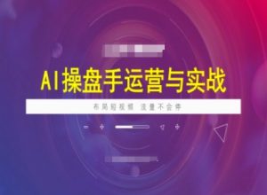 AI操盘手运营实战课程,布局短祝频,流量不会停-Xiaobei云