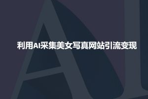 利用AI采集美女写真网站引流变现,引流嘎嘎的-Xiaobei云