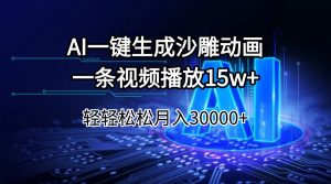 AI一键生成沙雕动画一条视频播放15Wt轻轻松松月入30000+-Xiaobei云