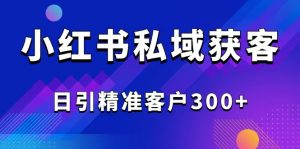 2025最新小红书平台引流获客截流自热玩法讲解，日引精准客户300+-Xiaobei云