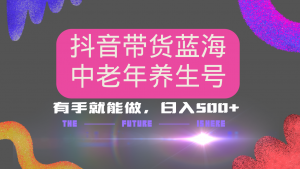 抖音带货冷门赛道，用AI做中老年养生号，可矩阵放大，小白也能月入30000+-Xiaobei云
