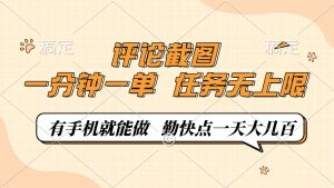 评论截图，一分钟一单，有手机就能做，任务无上限，轻松一天大几百-Xiaobei云