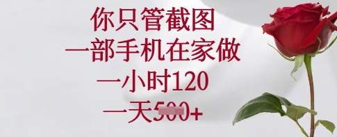 你只管截图，一部手机在家做，一小时120.一天5张【揭秘】-Xiaobei云