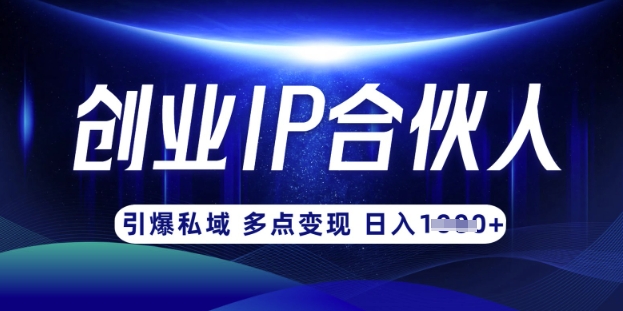 云帆·创业ip合伙人打造3.0，从0到1教你做网创，实现月入过W-Xiaobei云