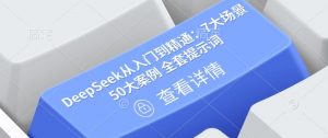 DeepSeek从入门到精通:7大场景 50大案例 全套提示词【文档】-Xiaobei云