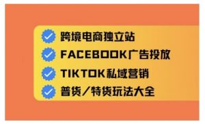 跨境电商独立站及全域流量营销，从0基础快速入门并精通跨境电商运营-Xiaobei云