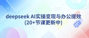 deepseek AI实操变现与办公提效(20+节课更新中)-Xiaobei云
