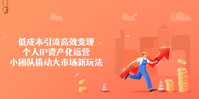 低成本引流高效变现，个人IP资产化运营，小团队撬动大市场新玩法-Xiaobei云