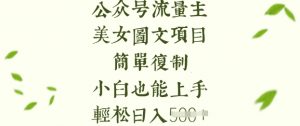 流量主长期收益项目,美女图片简单复制,小白也能上手,轻松日入5张-Xiaobei云