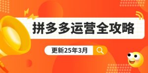 拼多多运营全攻略：从0到日销千单,爆款内功+付费推广+黑科技(更新25年3月-Xiaobei云