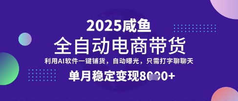 全网首发【闲鱼全自动电商带货】三年磨一剑，一朝露锋芒，单月稳定变现8k+【揭秘】-Xiaobei云