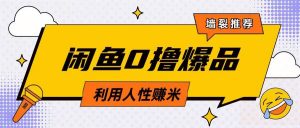 咸鱼0撸玩法利用人性售卖商品达到日挣2张的效果-Xiaobei云