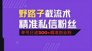 抖音评论区野路子引流术，精准私信粉丝，单号日引流300+精准创业粉-Xiaobei云