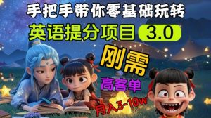 英语提分项目3.0，私域高客单价，刚需，月入3-10个-Xiaobei云