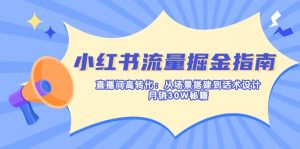 小红书流量掘金指南：直播间高转化：从场景搭建到话术设计，月销30W秘籍-Xiaobei云