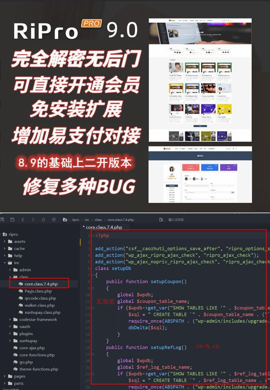 图片[1]-Ripro9.0免扩展二开版/WordPress博客主题Ripro全解密无后门-Xiaobei云