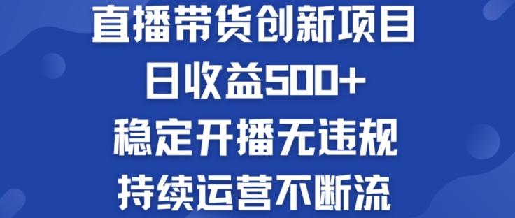 淘宝无人直播带货创新项目：日收益500+  稳定开播无违规  持续运营不断流【揭秘】-Xiaobei云
