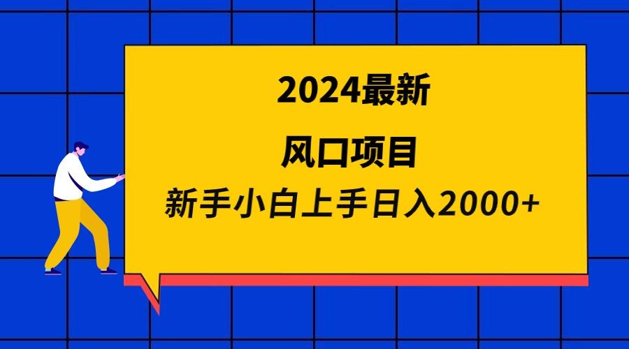 (9483期)2024最新风口项目 新手小白日入2000+-Xiaobei云