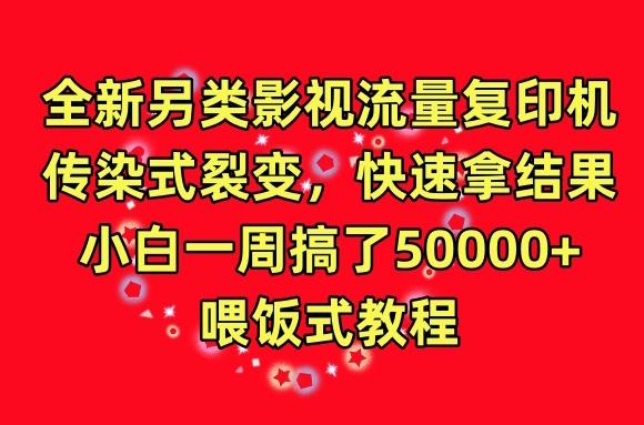 全新另类影视流量复印机，传染式裂变，快速拿结果，小白一周搞了50000+，喂饭式教程【揭秘】-Xiaobei云