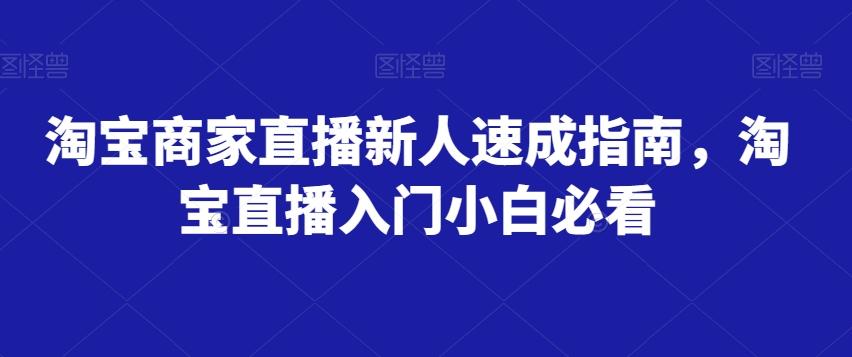 淘宝商家直播新人速成指南，淘宝直播入门小白必看-Xiaobei云