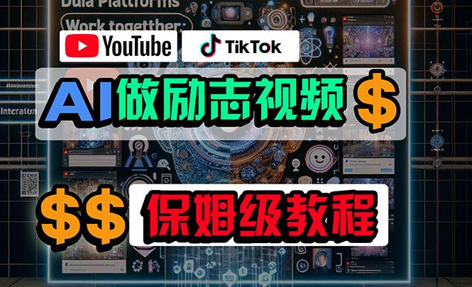 利用AI制作励志视频，在YouTube和TikTok赚钱，小白可做(附工具-Xiaobei云