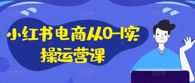小红书电商从0-1实操运营课，小红书手机实操小红书/IP和私域课/小红书电商电脑实操板块等-Xiaobei云