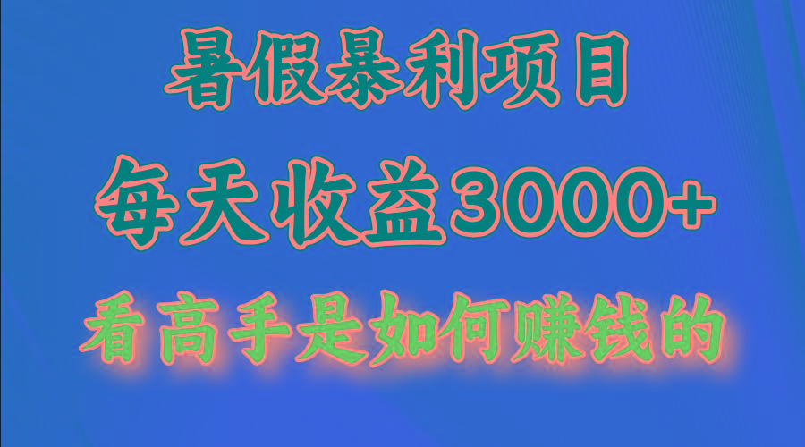 暑假暴力项目 1天收益3000+,视频号,快手,不露脸直播.次日结算-Xiaobei云