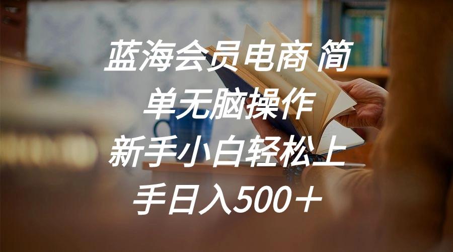 蓝海会员电商 简单无脑操作 新手小白轻松上手日入500＋-Xiaobei云