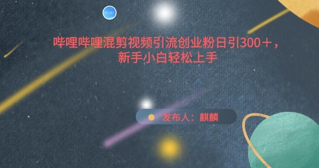 哔哩哔哩混剪视频引流创业粉日引300+，新手小白轻松上手【揭秘】-Xiaobei云