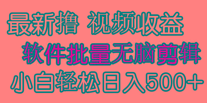 (9569期)发视频撸收益，软件无脑批量剪辑，第一天发第二天就有钱-Xiaobei云